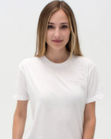 t. Weeyn Get Bent binary code women's white shirt front view