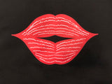t. Weeyn Kiss My Ass red lip morse code women's sweatshirt
