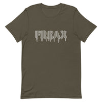 t. Weeyn FREAX Linux inspired with corresponding flowing binary code inside army green men and women's unisex short sleeve tshirt