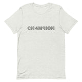 t. Weeyn CHAMPION (CH4M9ION) binary code men and women's unisex ash short sleeve t-shirts