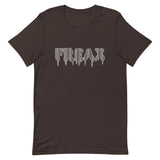 t. Weeyn FREAX Linux inspired with corresponding flowing binary code inside men and women's short sleeve brown shirts