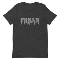 t. Weeyn FREAX Linux inspired with corresponding flowing binary code inside men and women's unisex dark grey short sleeve t-shirt