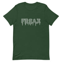 t. Weeyn FREAX Linux inspired with corresponding flowing binary code inside women and men's forest green tee