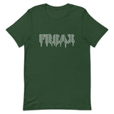 t. Weeyn FREAX Linux inspired with corresponding flowing binary code inside women and men's forest green tee