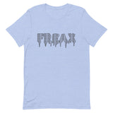 t. Weeyn FREAX Linux inspired with corresponding flowing binary code men and women's blue heather unisex short sleeve t-shirts