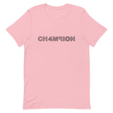 t. Weeyn CHAMPION (CH4M9ION) binary code men and women's unisex pink short sleeve t shirts